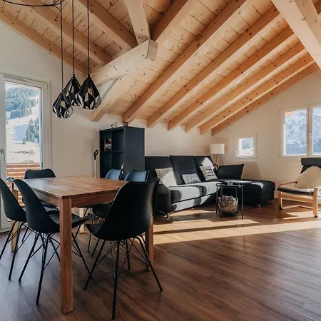 Chuenislodge2- Zwei Balkone, Gemuetlicher Kamin, Aussicht Daire Adelboden