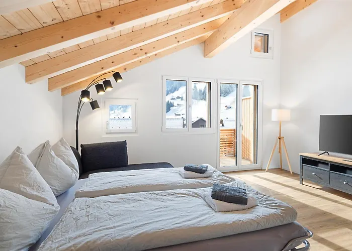 Chuenislodge2- Zwei Balkone, Gemuetlicher Kamin, Aussicht 公寓